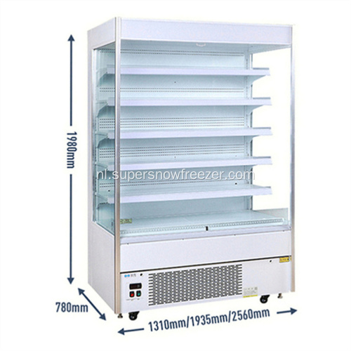 Commerciële luchtkoeling open multi-dek display koelkast